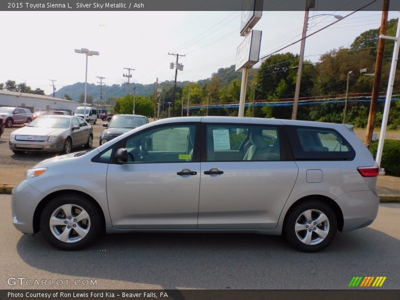 Silver Sky Metallic / Ash 2015 Toyota Sienna L