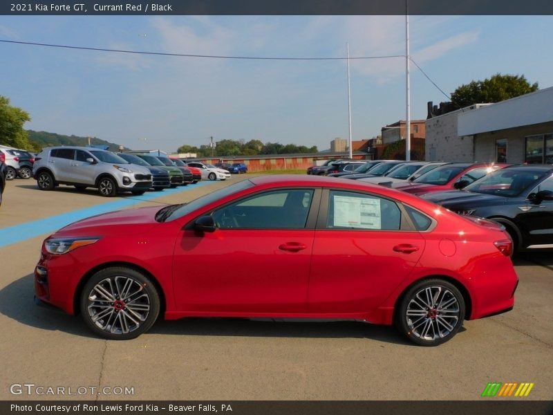 Currant Red / Black 2021 Kia Forte GT
