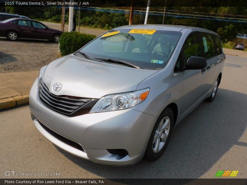  2015 Sienna L Silver Sky Metallic