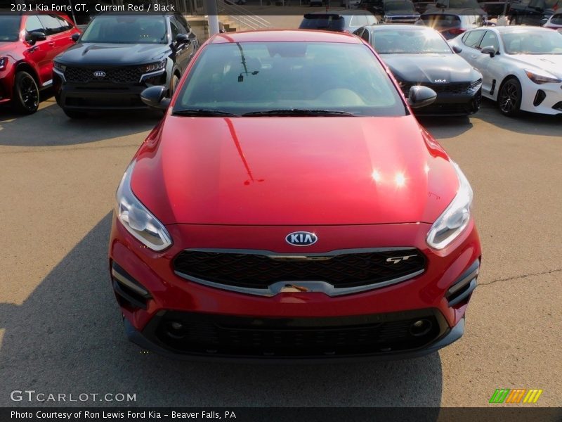 Currant Red / Black 2021 Kia Forte GT