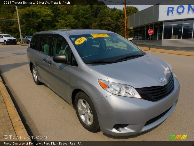 Silver Sky Metallic / Ash 2015 Toyota Sienna L