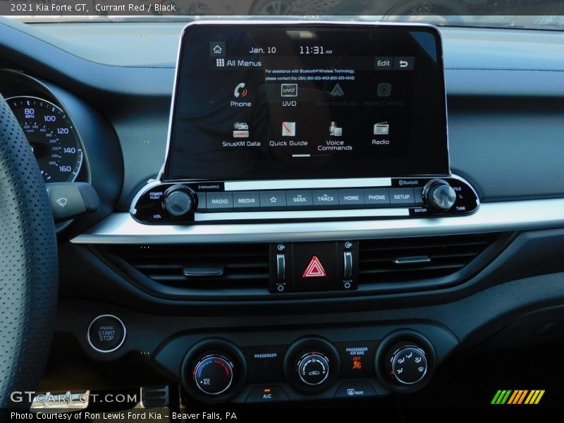 Currant Red / Black 2021 Kia Forte GT