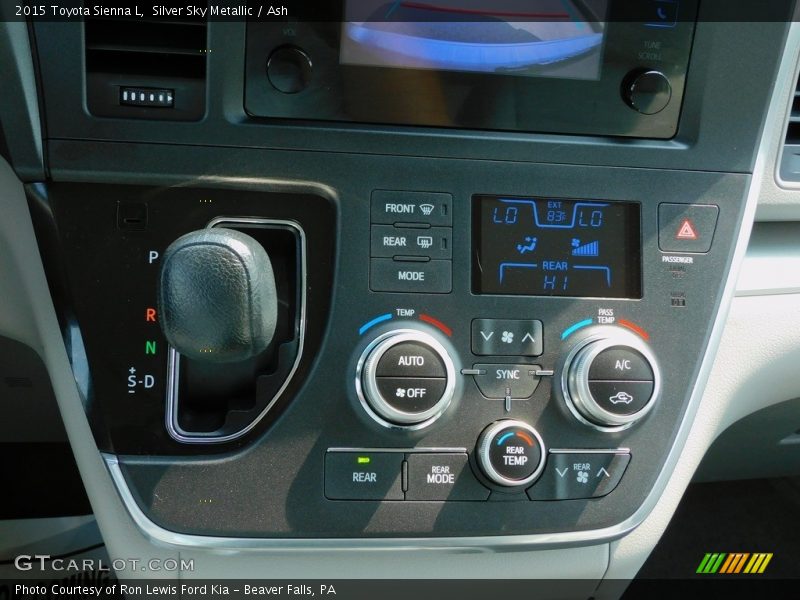 Controls of 2015 Sienna L