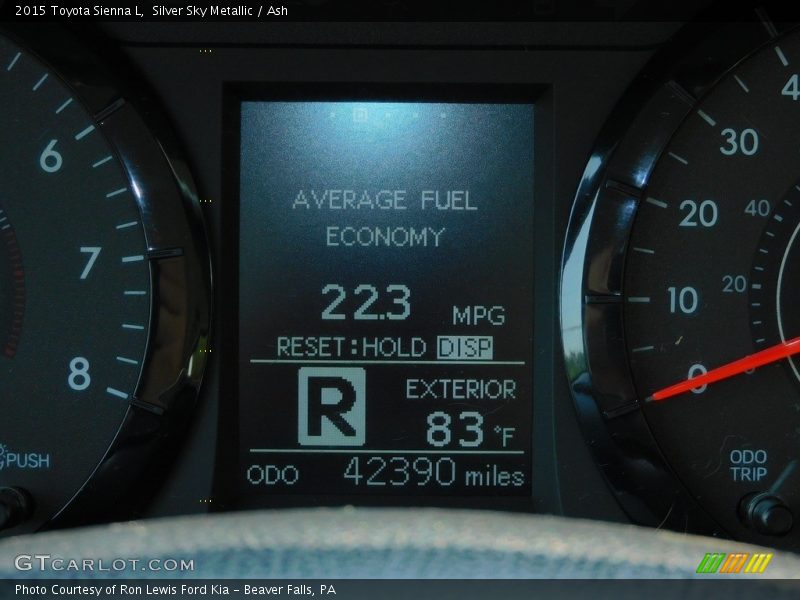 Silver Sky Metallic / Ash 2015 Toyota Sienna L
