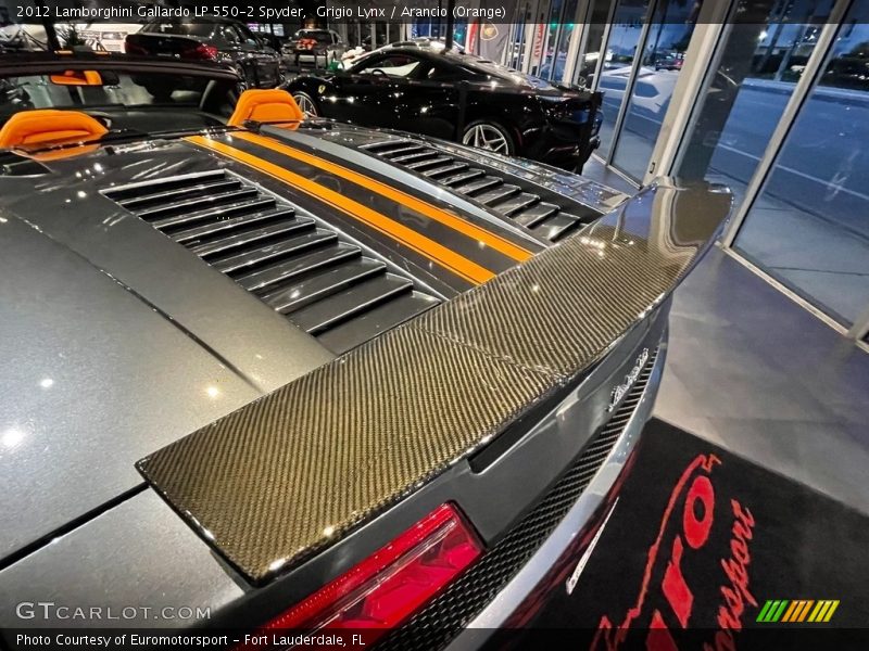 Grigio Lynx / Arancio (Orange) 2012 Lamborghini Gallardo LP 550-2 Spyder