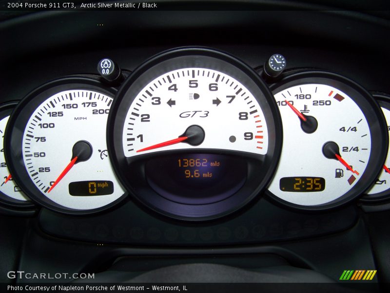 Arctic Silver Metallic / Black 2004 Porsche 911 GT3