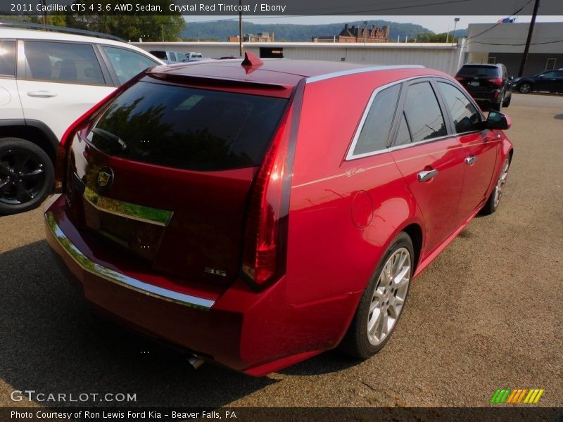 Crystal Red Tintcoat / Ebony 2011 Cadillac CTS 4 3.6 AWD Sedan