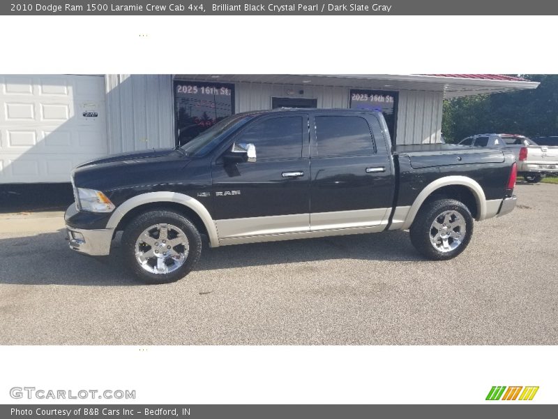 Brilliant Black Crystal Pearl / Dark Slate Gray 2010 Dodge Ram 1500 Laramie Crew Cab 4x4