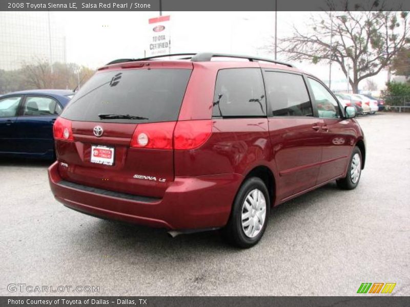 Salsa Red Pearl / Stone 2008 Toyota Sienna LE