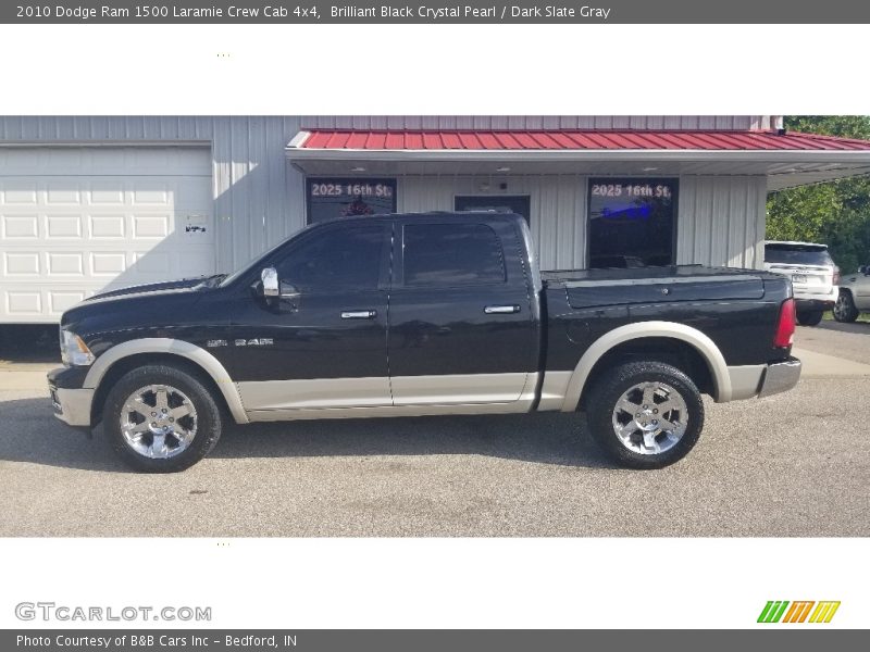 Brilliant Black Crystal Pearl / Dark Slate Gray 2010 Dodge Ram 1500 Laramie Crew Cab 4x4