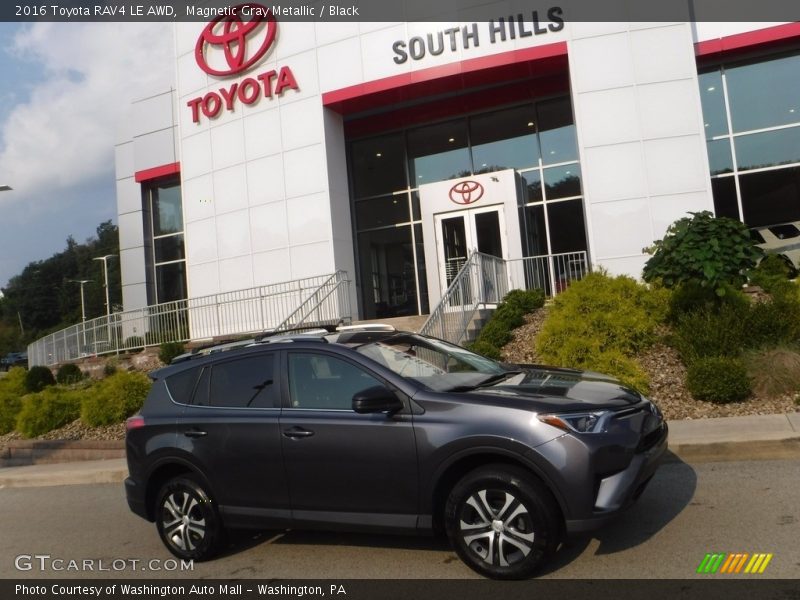 Magnetic Gray Metallic / Black 2016 Toyota RAV4 LE AWD