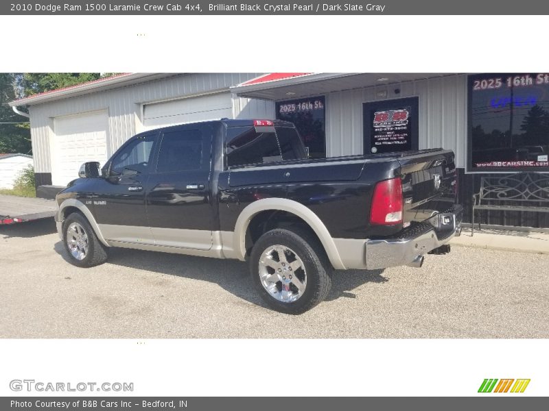 Brilliant Black Crystal Pearl / Dark Slate Gray 2010 Dodge Ram 1500 Laramie Crew Cab 4x4