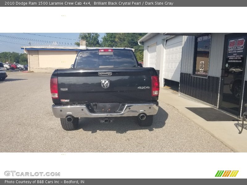 Brilliant Black Crystal Pearl / Dark Slate Gray 2010 Dodge Ram 1500 Laramie Crew Cab 4x4