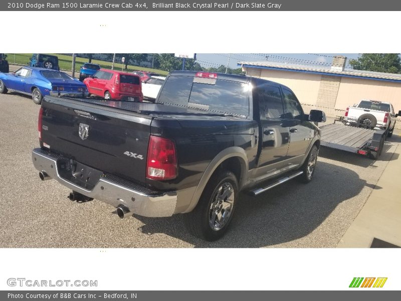 Brilliant Black Crystal Pearl / Dark Slate Gray 2010 Dodge Ram 1500 Laramie Crew Cab 4x4