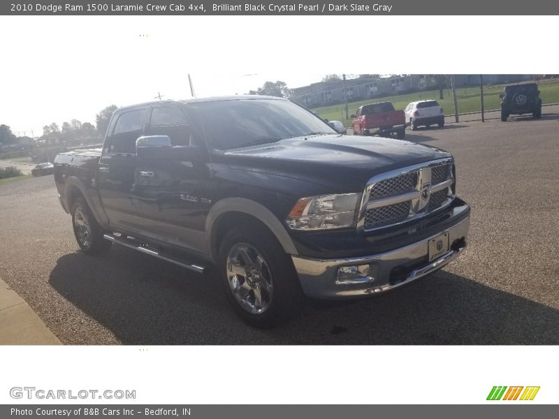 Brilliant Black Crystal Pearl / Dark Slate Gray 2010 Dodge Ram 1500 Laramie Crew Cab 4x4