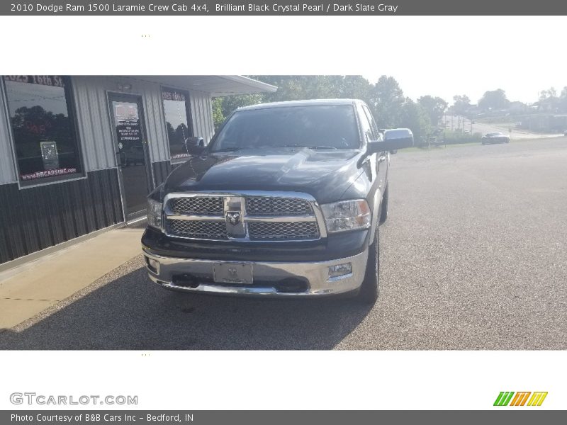 Brilliant Black Crystal Pearl / Dark Slate Gray 2010 Dodge Ram 1500 Laramie Crew Cab 4x4