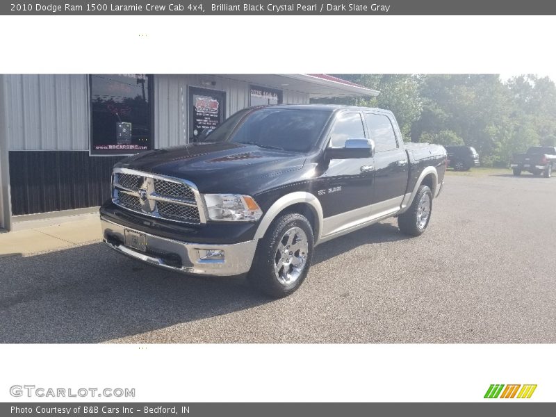Brilliant Black Crystal Pearl / Dark Slate Gray 2010 Dodge Ram 1500 Laramie Crew Cab 4x4