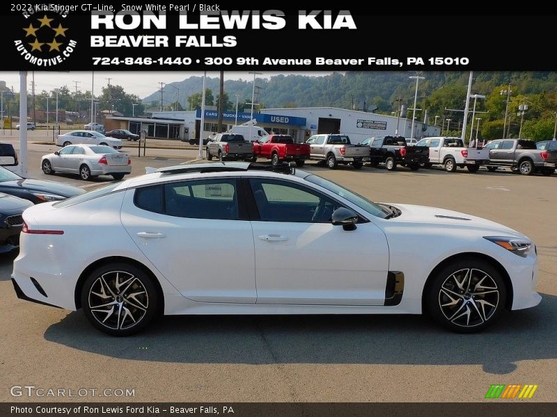 Snow White Pearl / Black 2022 Kia Stinger GT-Line