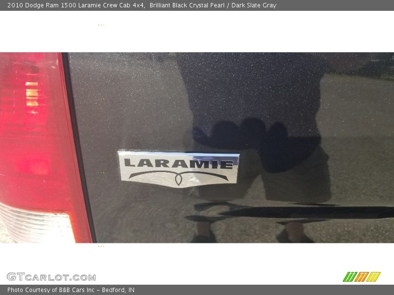 Brilliant Black Crystal Pearl / Dark Slate Gray 2010 Dodge Ram 1500 Laramie Crew Cab 4x4