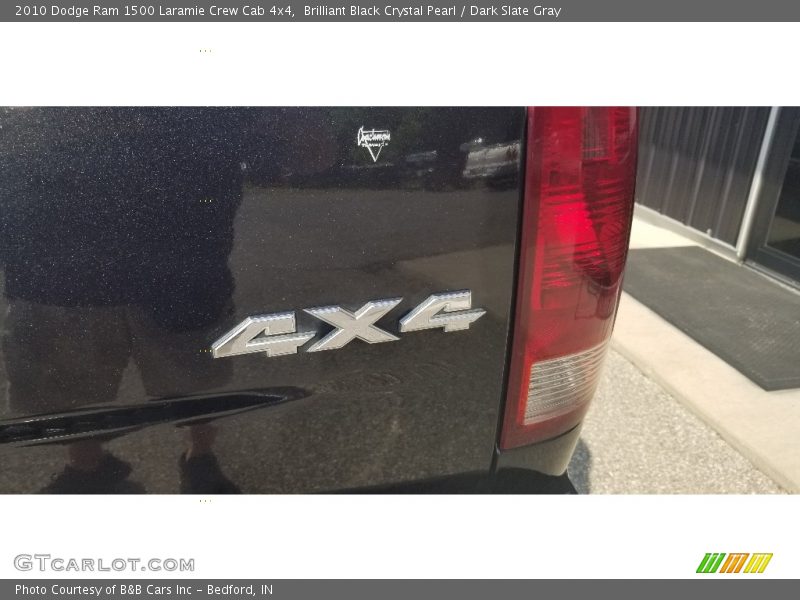 Brilliant Black Crystal Pearl / Dark Slate Gray 2010 Dodge Ram 1500 Laramie Crew Cab 4x4