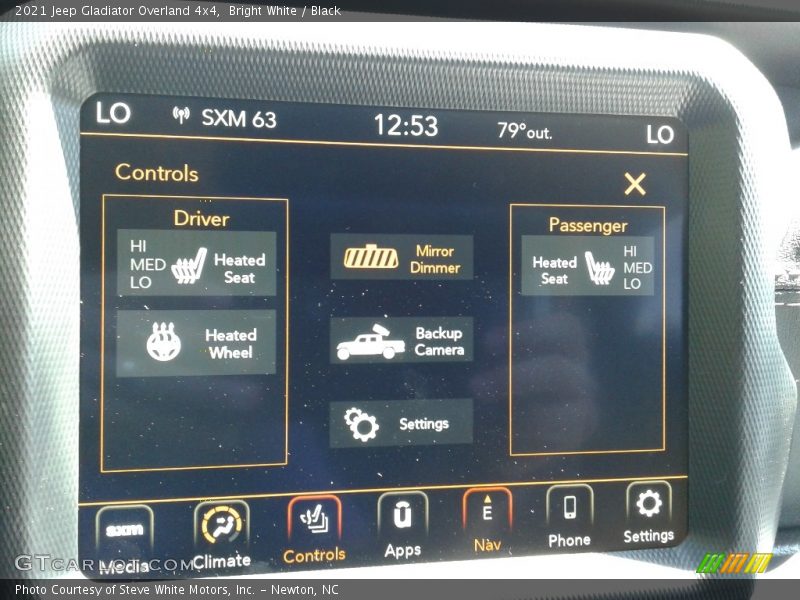 Bright White / Black 2021 Jeep Gladiator Overland 4x4