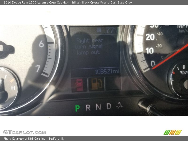 Brilliant Black Crystal Pearl / Dark Slate Gray 2010 Dodge Ram 1500 Laramie Crew Cab 4x4