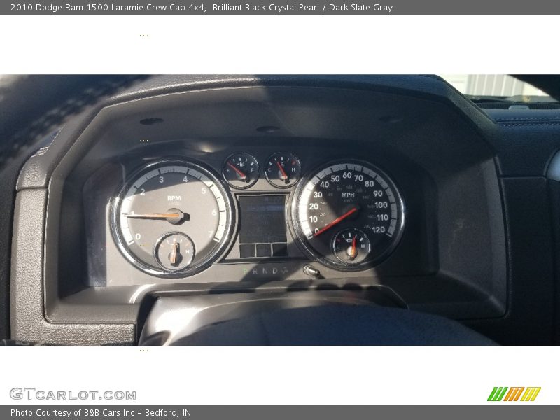 Brilliant Black Crystal Pearl / Dark Slate Gray 2010 Dodge Ram 1500 Laramie Crew Cab 4x4