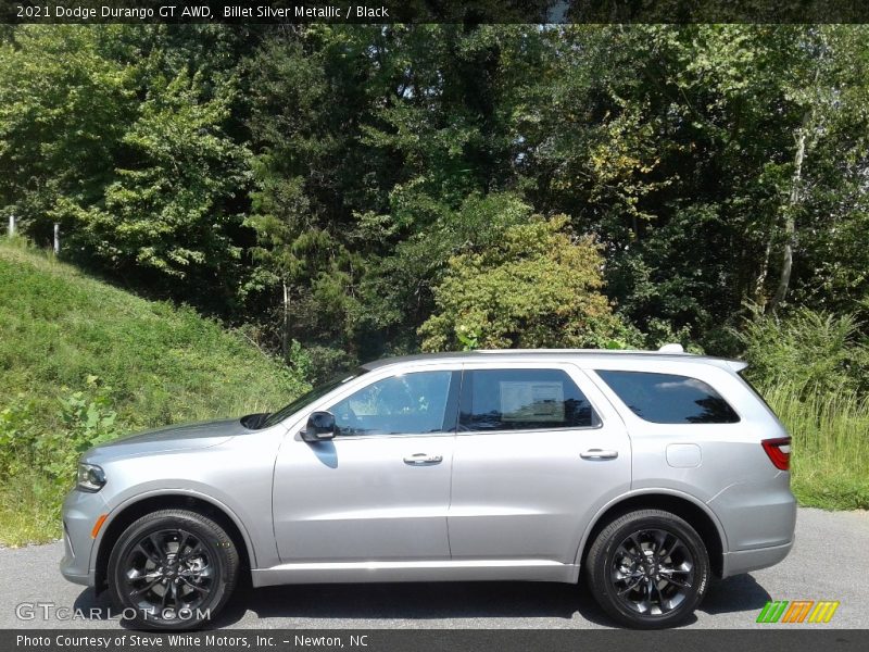 Billet Silver Metallic / Black 2021 Dodge Durango GT AWD