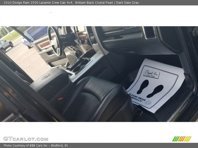 Brilliant Black Crystal Pearl / Dark Slate Gray 2010 Dodge Ram 1500 Laramie Crew Cab 4x4