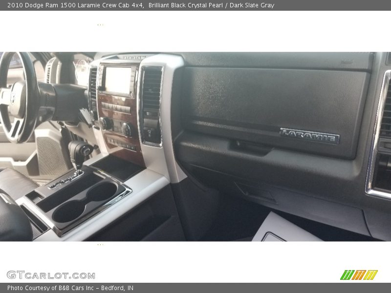 Brilliant Black Crystal Pearl / Dark Slate Gray 2010 Dodge Ram 1500 Laramie Crew Cab 4x4