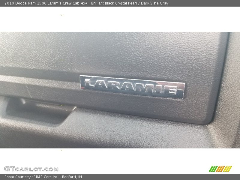 Brilliant Black Crystal Pearl / Dark Slate Gray 2010 Dodge Ram 1500 Laramie Crew Cab 4x4