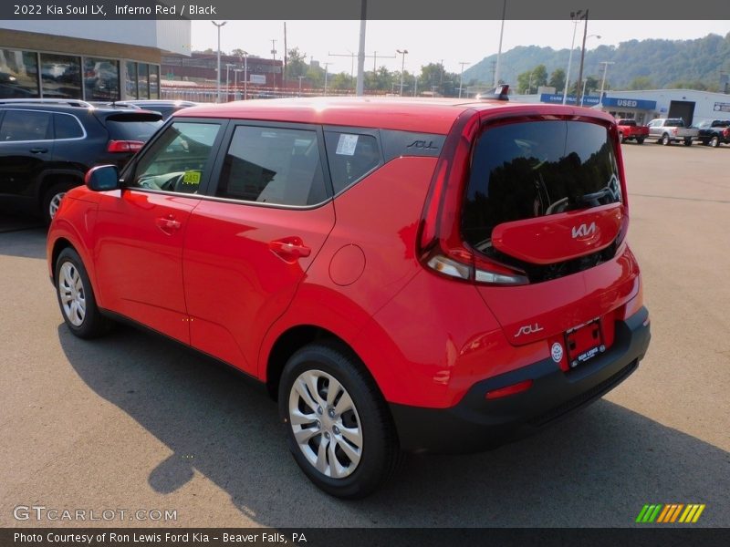 Inferno Red / Black 2022 Kia Soul LX