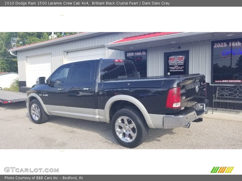 Brilliant Black Crystal Pearl / Dark Slate Gray 2010 Dodge Ram 1500 Laramie Crew Cab 4x4