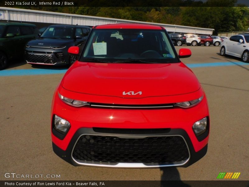 Inferno Red / Black 2022 Kia Soul LX