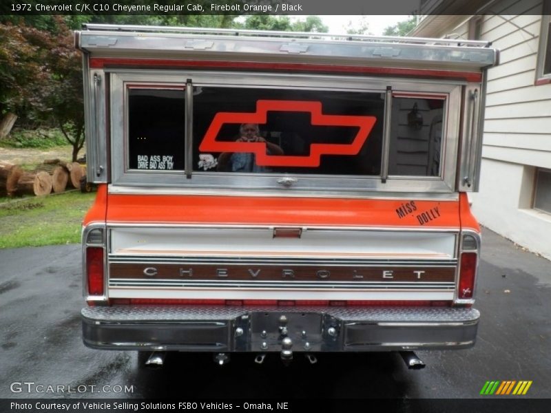 Firebolt Orange / Black 1972 Chevrolet C/K C10 Cheyenne Regular Cab