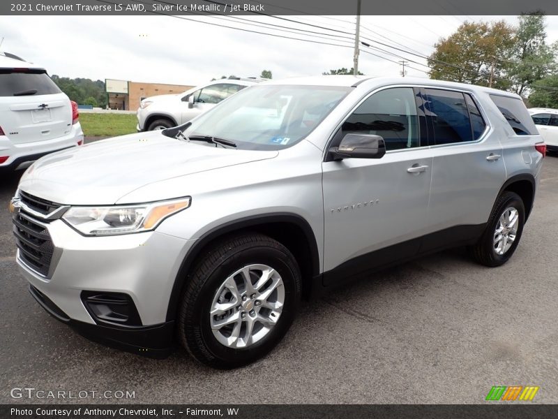 Silver Ice Metallic / Jet Black 2021 Chevrolet Traverse LS AWD