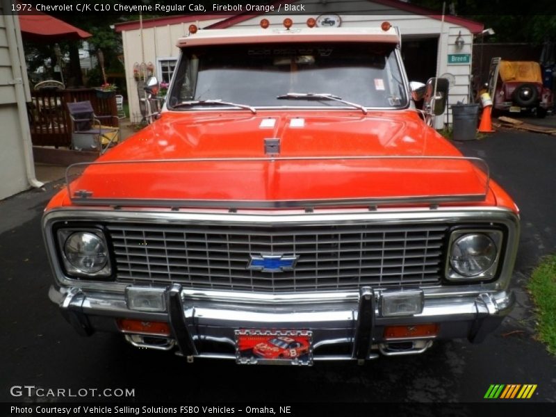 Firebolt Orange / Black 1972 Chevrolet C/K C10 Cheyenne Regular Cab