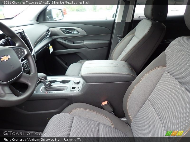 Silver Ice Metallic / Jet Black 2021 Chevrolet Traverse LS AWD