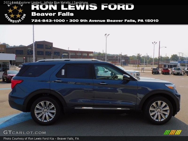 Infinite Blue Metallic / Sandstone 2021 Ford Explorer Limited