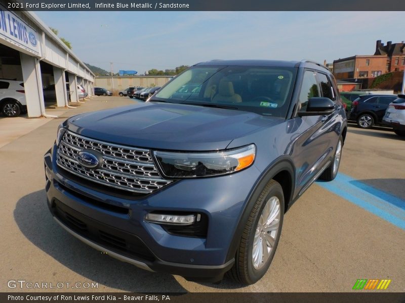 Infinite Blue Metallic / Sandstone 2021 Ford Explorer Limited