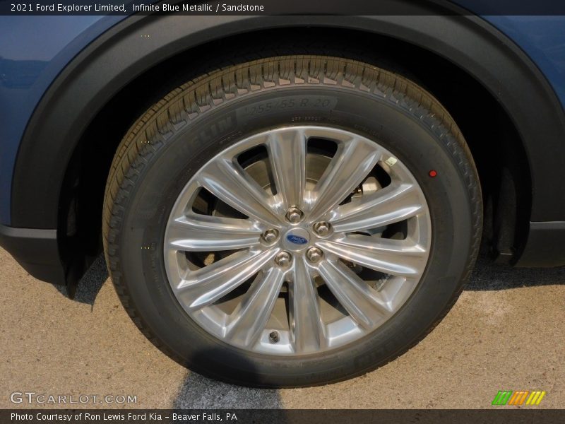 Infinite Blue Metallic / Sandstone 2021 Ford Explorer Limited
