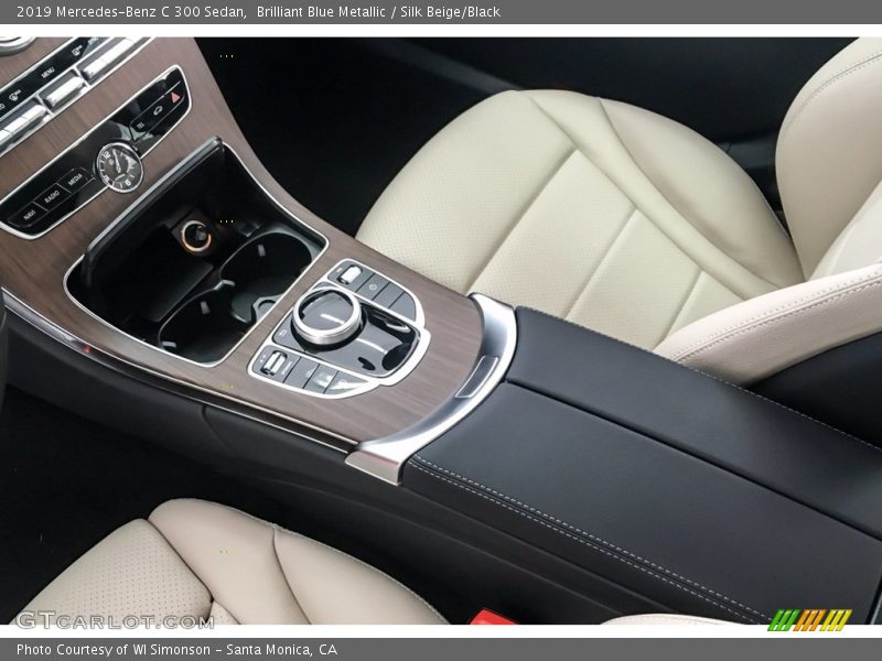Brilliant Blue Metallic / Silk Beige/Black 2019 Mercedes-Benz C 300 Sedan