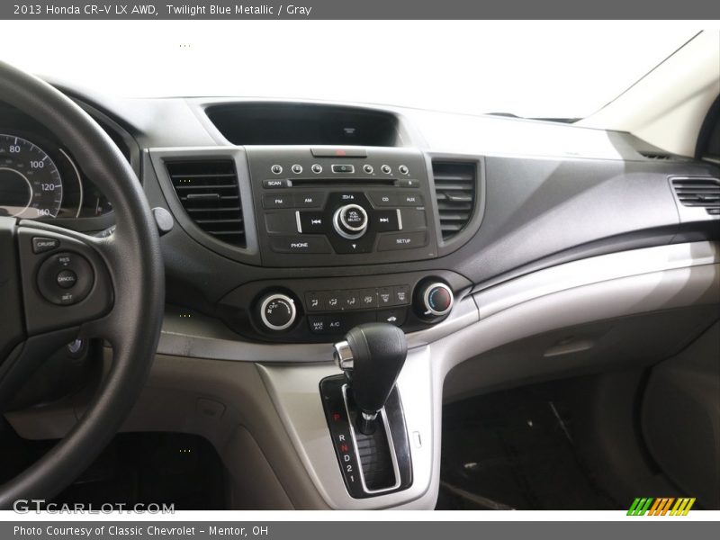 Twilight Blue Metallic / Gray 2013 Honda CR-V LX AWD