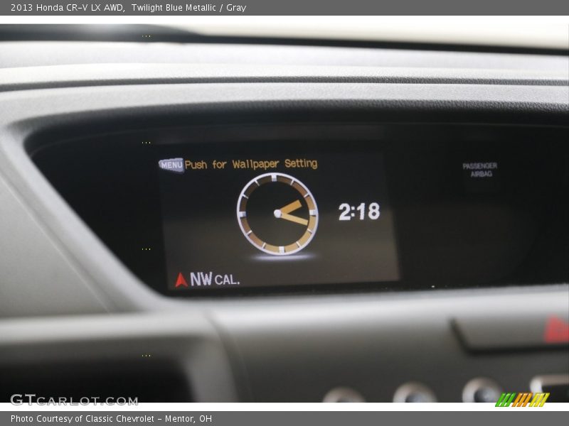 Twilight Blue Metallic / Gray 2013 Honda CR-V LX AWD