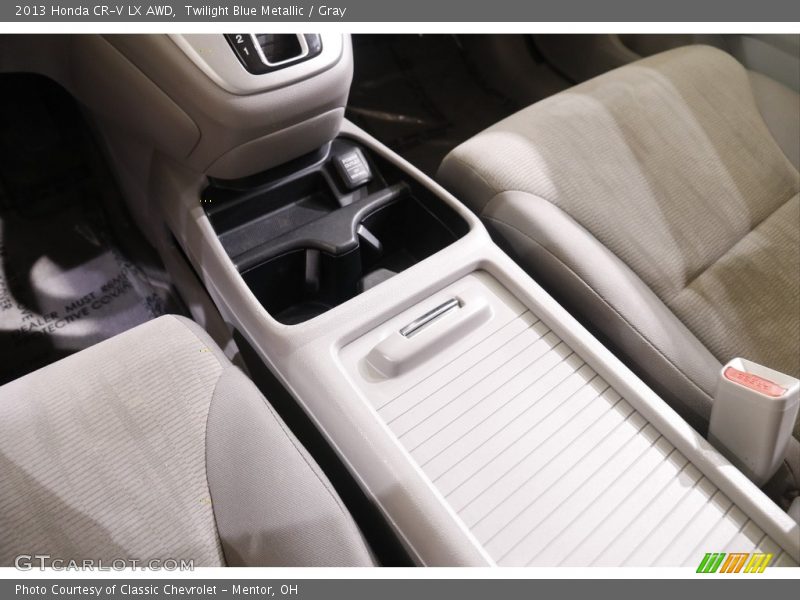 Twilight Blue Metallic / Gray 2013 Honda CR-V LX AWD