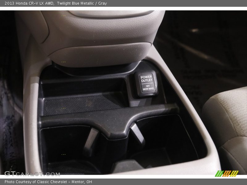 Twilight Blue Metallic / Gray 2013 Honda CR-V LX AWD