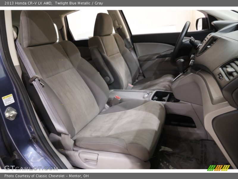 Twilight Blue Metallic / Gray 2013 Honda CR-V LX AWD