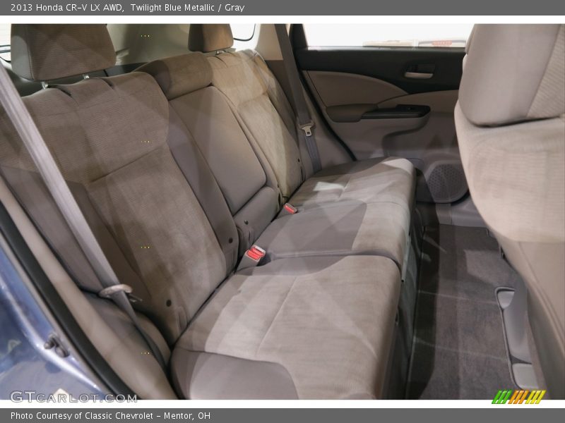 Twilight Blue Metallic / Gray 2013 Honda CR-V LX AWD
