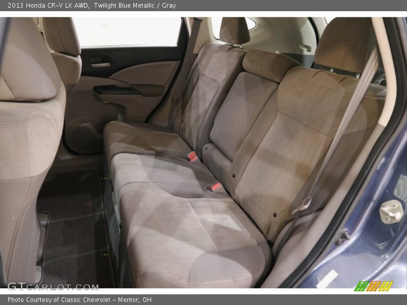 Twilight Blue Metallic / Gray 2013 Honda CR-V LX AWD