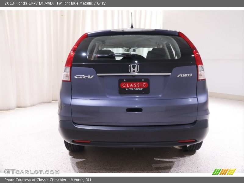 Twilight Blue Metallic / Gray 2013 Honda CR-V LX AWD